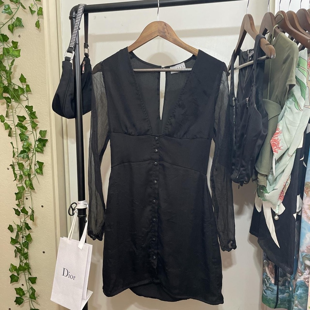 Lioness plunge mini dress